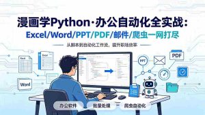 （19270期）漫画学Python·办公自动化全实战：Excel/Word/PPT/PDF/邮件/爬虫一网打尽-晓懂云创