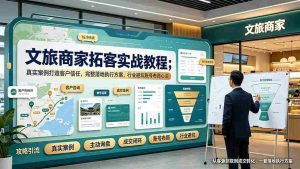(19273期)文旅商家拓客实战教程;真实案例打造客户信任,完整落地执行方案,行业避坑账号布局心法-晓懂云创