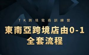 🔥0基础也能做TikTok跨境！东南亚开店从0-1全套流程，手把手教你赚钱！-晓懂云创