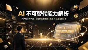 (19344期)付费文章:AI 不可替代能力解析▸八大核心竞争力|自媒体实战案例|跳出 AI 信息茧房干货-晓懂云创