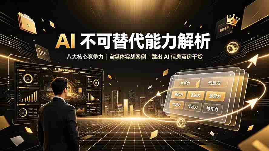 (19344期)付费文章:AI 不可替代能力解析▸八大核心竞争力|自媒体实战案例|跳出 AI 信息茧房干货-晓懂云创
