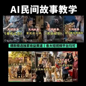 AI民间故事视频创作全体系课程-晓懂云创