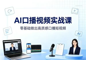 AI数字人口播视频实战课-晓懂云创
