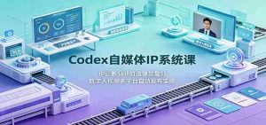 Codex自媒体IP系统课:IP诊断Skill打造爆款复刻,数字人视频多平台自动发布实操-晓懂云创