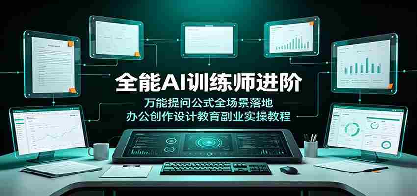 全能AI训练师进阶:万能提问公式全场景落地,办公创作设计教育副业实操教程-晓懂云创