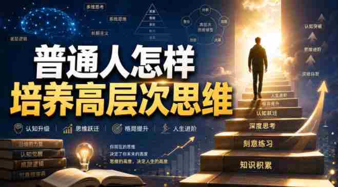 付费文章:普通人怎样培养高层次思维-晓懂云创