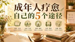 付费文章:成年人疗愈自己的5个途径-晓懂云创