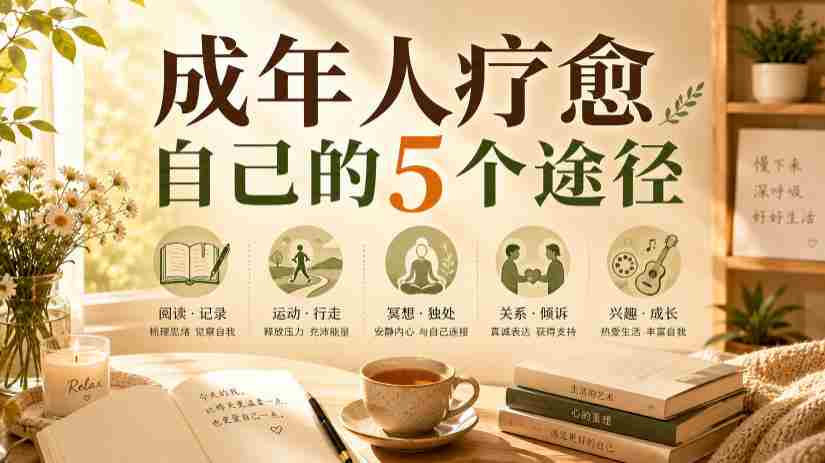 付费文章:成年人疗愈自己的5个途径-晓懂云创