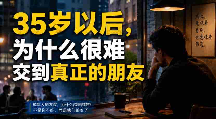 付费文章:35岁以后,为什么很难交到真正的朋友-晓懂云创