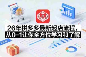 26年拼多多最新起店流程,从0-1让你全方位学习和了解(07月28日更新)-晓懂云创