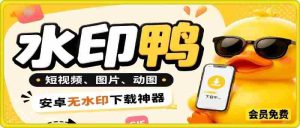 水印鸭–短视频/图片/动图无水印下载,无需注册登录,打开直接用【安卓】-晓懂云创