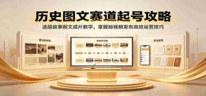 历史图文赛道起号攻略:选题故事图文成片教学,掌握短视频发布高效运营技巧-晓懂云创