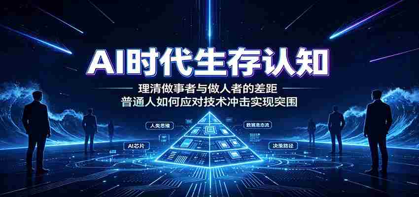 AI时代生存认知:理清做事者与做人者的差距,普通人如何应对技术冲击实现突围-晓懂云创