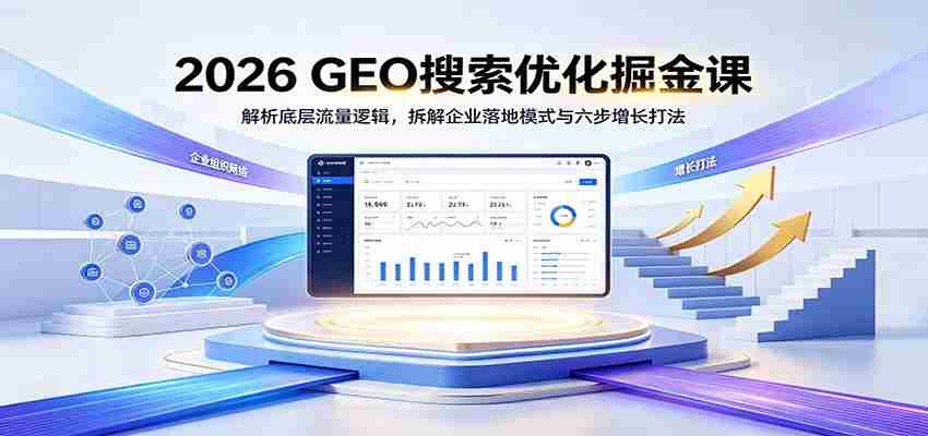 2026 GEO搜索优化掘金课:解析底层流量逻辑,拆解企业落地模式与六步增长打法-晓懂云创