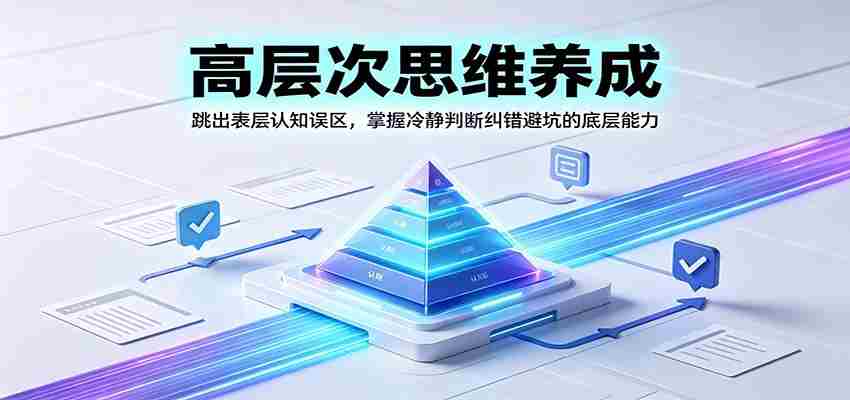 高层次思维养成:跳出表层认知误区,掌握冷静判断纠错避坑的底层能力-晓懂云创