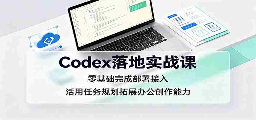 Codex落地实战课:零基础完成部署接入,活用任务规划拓展办公创作能力-晓懂云创