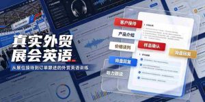 真实外贸展会英语,广交会外贸口语听力突击课程【音频】-晓懂云创