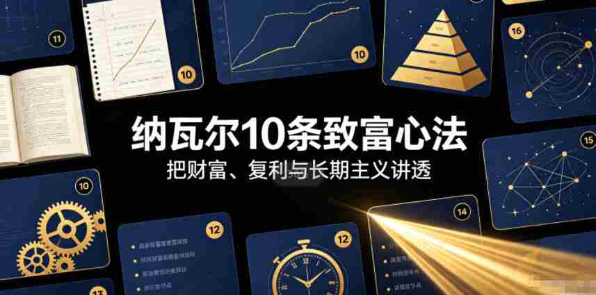 付费文章:纳瓦尔10条致富心法-晓懂云创