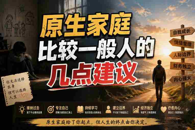 付费文章:给原生家庭比较一般人的几点建议-晓懂云创
