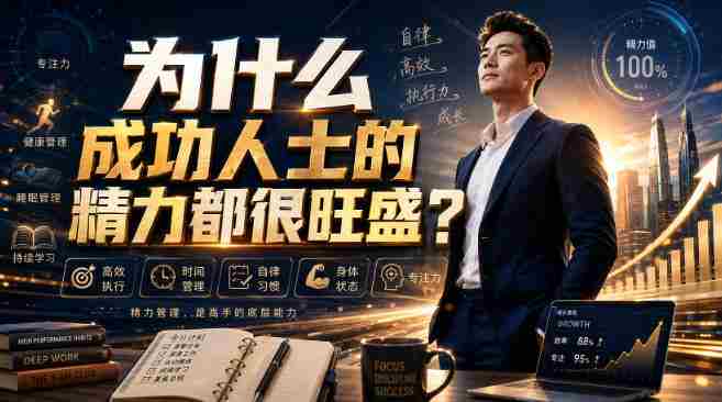付费文章：为什么成功人士的精力都很旺盛？-晓懂云创