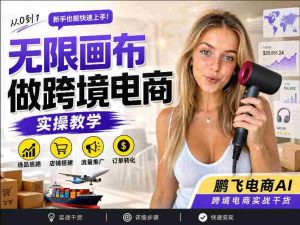 【跨境电商必备】AI无线画布制作商品宣传视频,四步搞定,无线画布工作流,操作简单好上手-晓懂云创