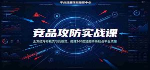 竞品攻防实战课:全方位对标截流与反截流,搭建360度监控体系抢占平台流量-晓懂云创
