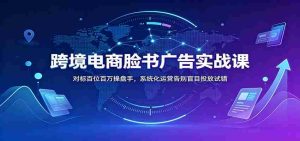 跨境电商脸书广告实战课:对标百位百万操盘手,系统化运营告别盲目投放试错-晓懂云创