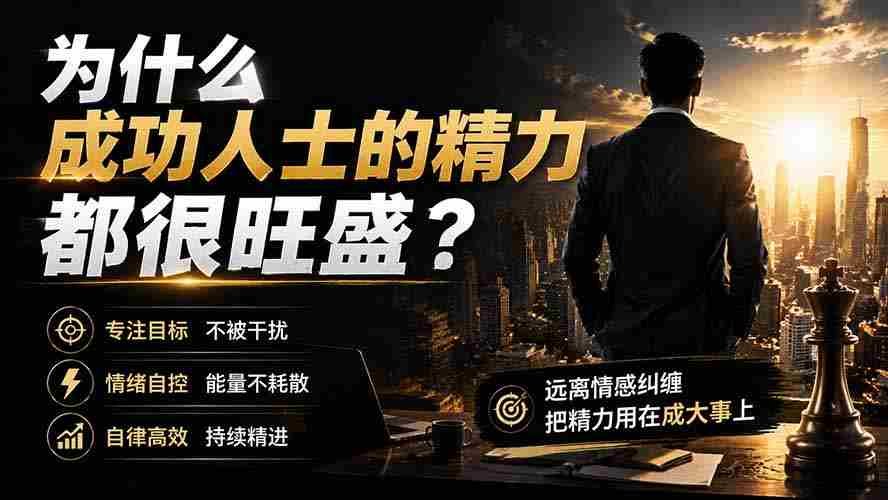 (19754期)付费文章:为什么成功人士的精力都很旺盛?-晓懂云创