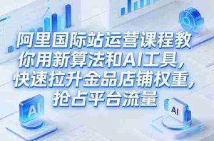 阿里国际站运营课程,教你用新算法和AI工具,快速拉升金品店铺权重,抢占平台流量(更新2026年08月)-晓懂云创