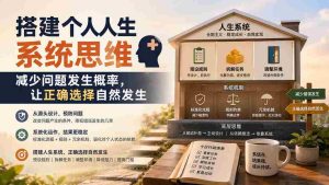(19985期)付费文章:搭建个人人生系统思维:减少问题发生概率,让正确选择自然发生-晓懂云创