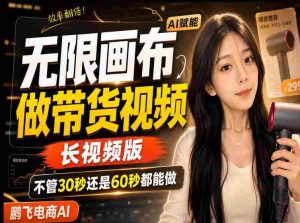 【保姆级教程】无限画布搭建长带货视频,拼接不翻车全程一致,小白跟着步骤也能上手-晓懂云创