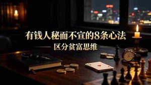 （19413期）付费文章：有钱人秘而不宣的8条心法｜区分贫富思维-晓懂云创