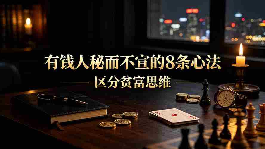 （19413期）付费文章：有钱人秘而不宣的8条心法｜区分贫富思维-晓懂云创