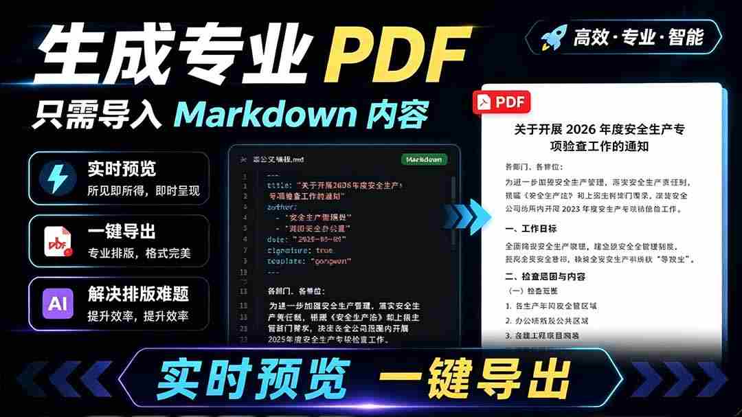 (19224期)只需导入 Markdown 内容,实时预览一键导出专业 PDF!轻松解决AI生成内容排版问题 Presto-晓懂云创