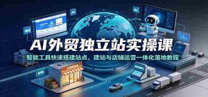 AI外贸独立站实操课:智能工具快速搭建站点,建站与店铺运营一体化落地教程-晓懂云创