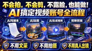 AI短视频起号实战项目,用AI做视频起号,45天涨粉12W,一条广告8.5k,广告接到手软,引流、变现两不误!-晓懂云创