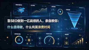 (19197期)靠SEO做到一亿战绩的人,亲自教你:什么值得做,什么纯属浪费时间【原创双语字幕】-晓懂云创