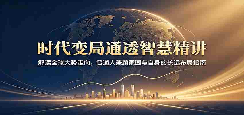 时代变局通透智慧精讲:解读全球大势走向,普通人兼顾家国与自身的长远布局指南-晓懂云创