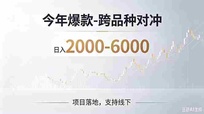 （19150期）2026创业新风口—跨品种对冲震撼首发！日收益2000-6000+，项目绿色长久，安全稳健-晓懂云创