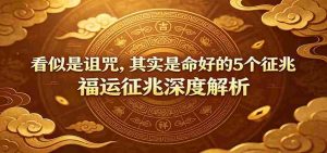 付费文章:《看似是诅咒,其实是命好的5个征兆》福运征兆深度解析-晓懂云创