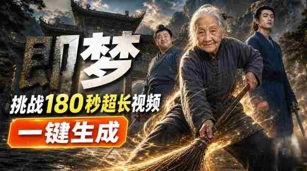即梦挑战180秒超长视频!一键生成3分钟电影?完整制作流程详细分享!-晓懂云创