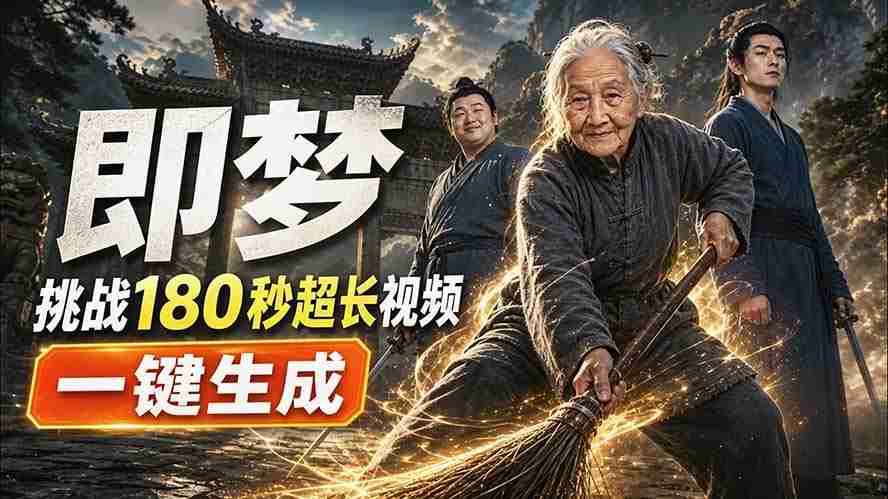 (20112期)即梦挑战180秒超长视频!一键生成3分钟电影?完整制作流程详细分享!-晓懂云创