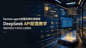 (19128期)hermes-agent完整安装实操教程,DeepSeek API配置教学,搭建可联动飞书的办公智能体-晓懂云创