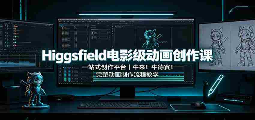 Higgsfield电影级动画创作课:一站式创作平台,牛来!牛德赛!完整动画制作流程教学-晓懂云创
