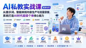 (20149期)AI私教实战课-更新8月:从提示词、智能体到内容生产与流量获客,系统打造AI时代超级个体核心能力-晓懂云创