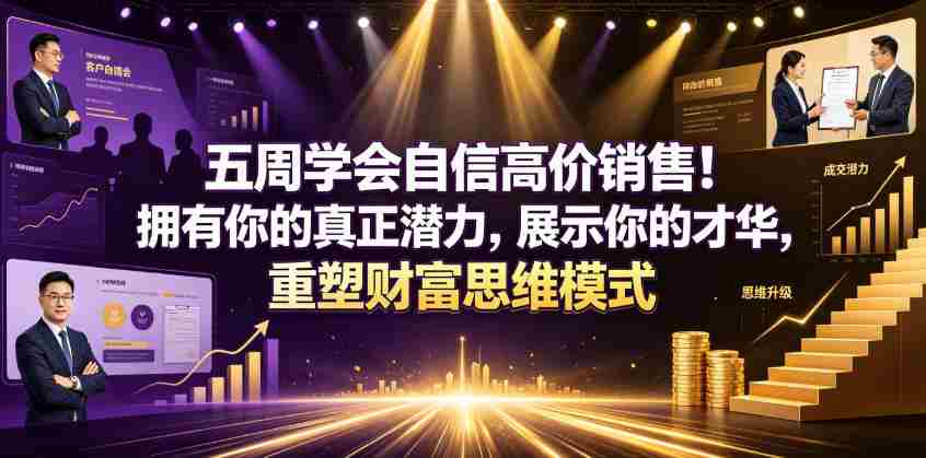 五周学会自信高价销售!拥有你的真正潜力,展示你的才华,重塑财富思维模式【原创双语字幕】-晓懂云创