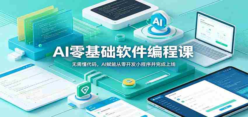 AI零基础软件编程课:无需懂代码,AI赋能从零开发小程序并完成上线-晓懂云创