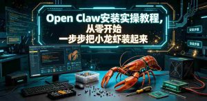 Open Claw安装实操教程，从零开始一步步一步步把小龙虾装起来-晓懂云创