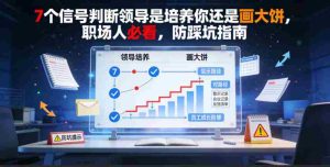 付费文章:7个信号判断领导是培养你还是画大饼,职场人必看,防踩坑指南-晓懂云创