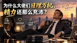 (20244期)付费文章:为什么大佬们日理万机,精力还那么充沛?-晓懂云创